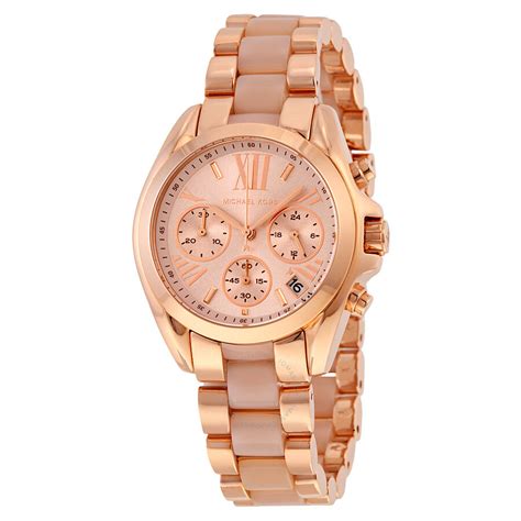 michael kors rose gold womens watch|rose gold watches ladies watch.